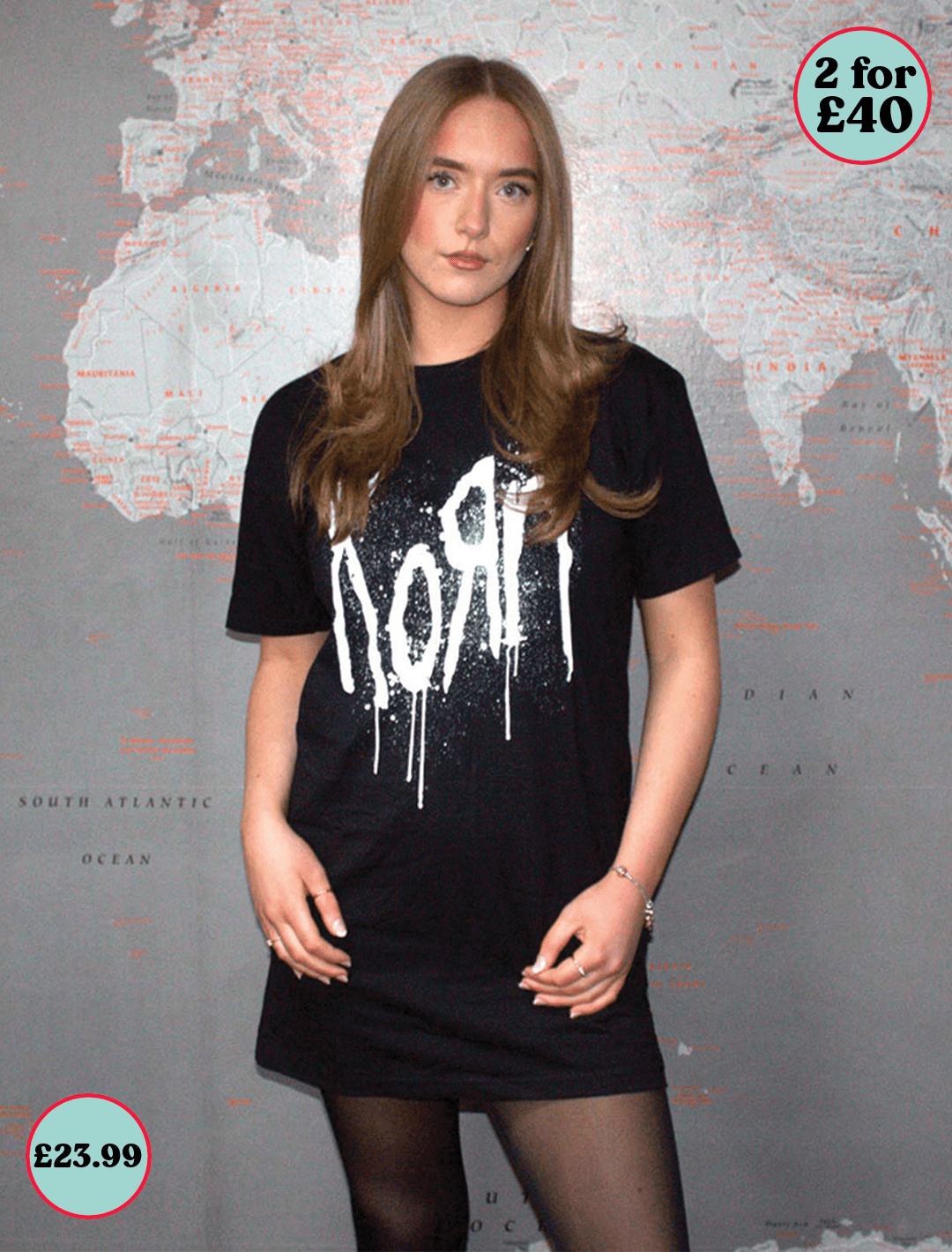 Korn Still a Freak Shirt Dress l Black