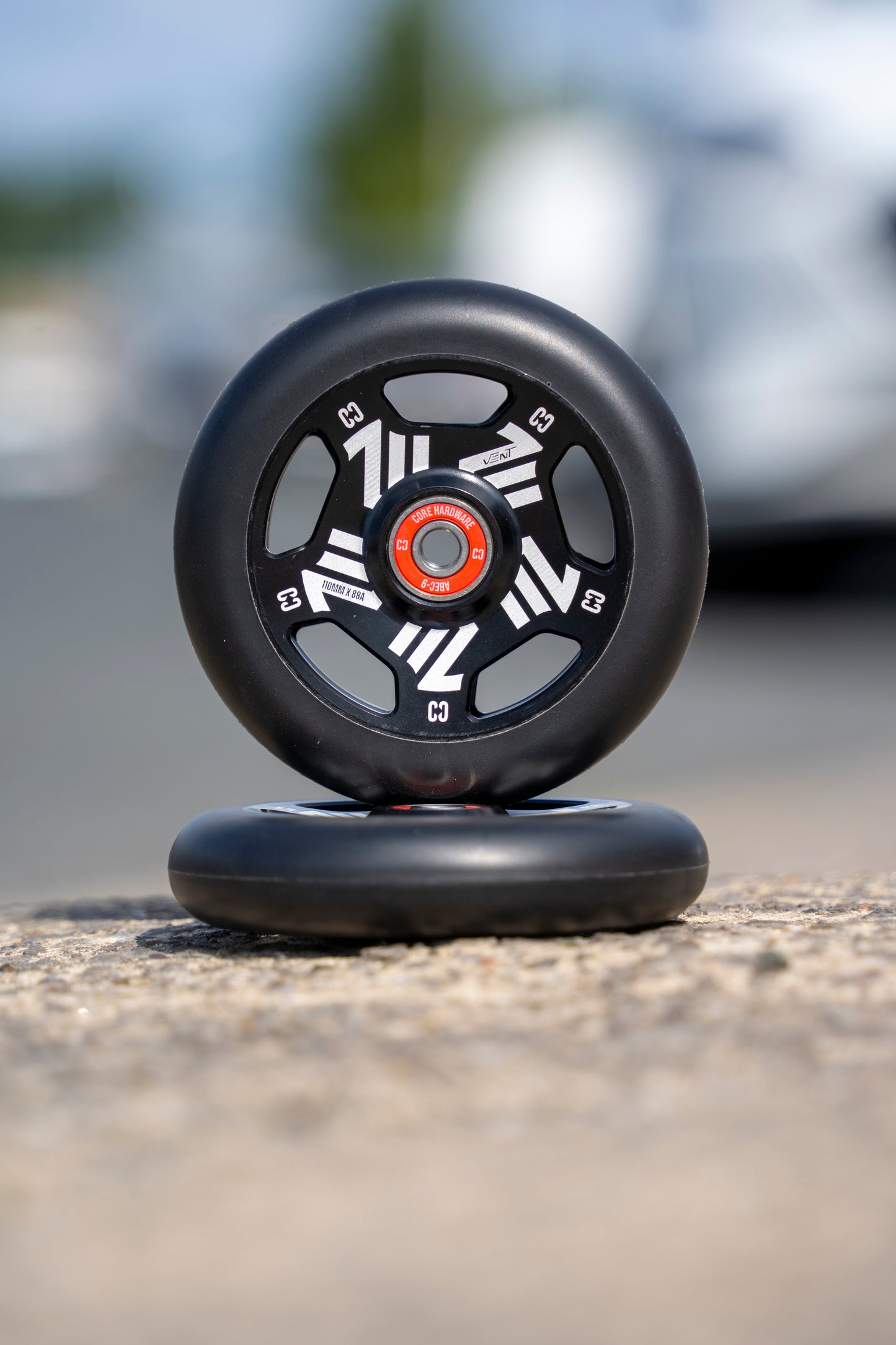 CORE Vent Hollow 110mm Stunt Scooter Wheel - Black -Black