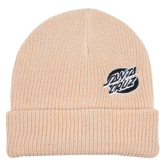 Santa Cruz Beanie Mono Lined Oval Dot Chalk