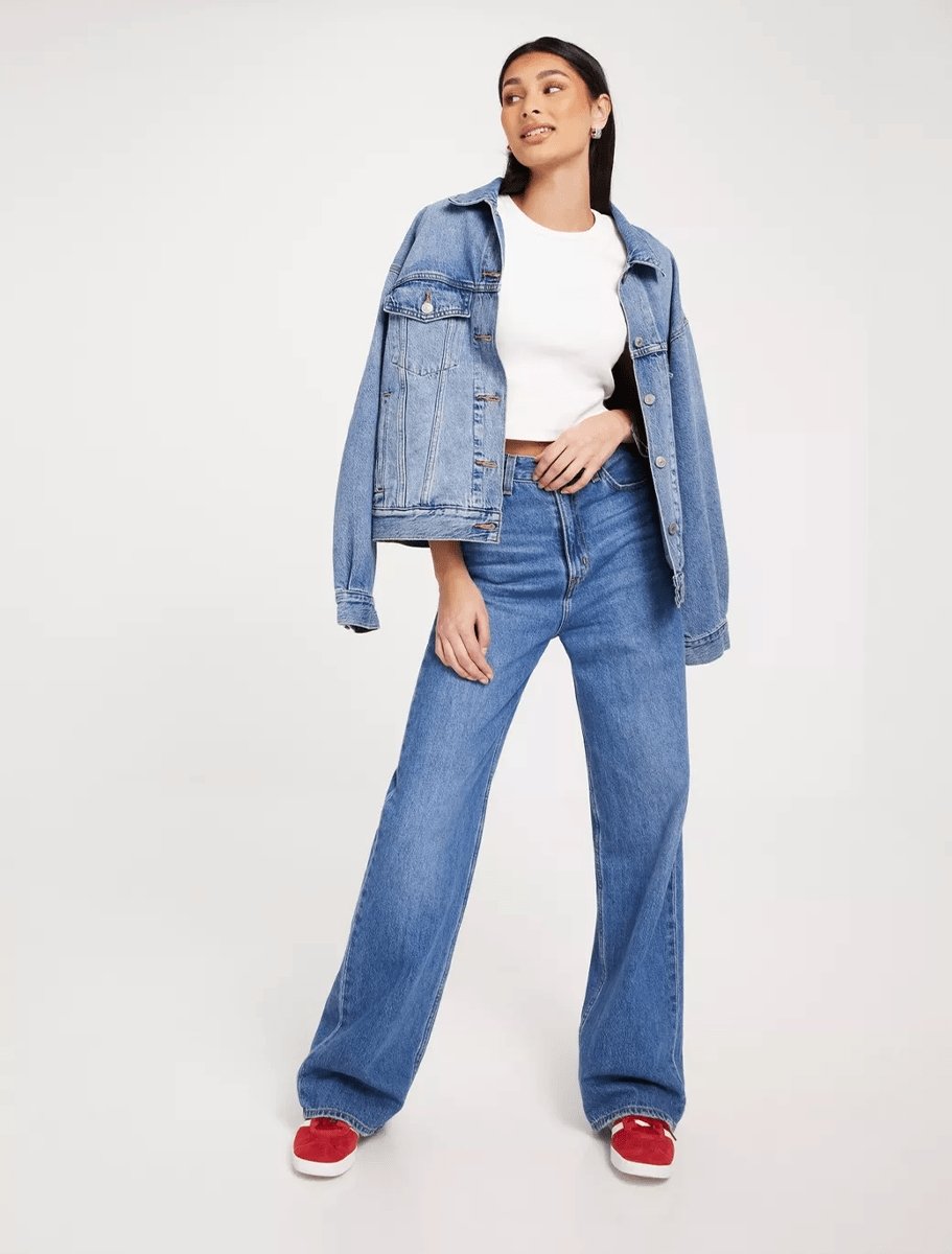 Dr. Denim Nina Rib T-Shirt | White Taupe - The Boredroom Store Dr Denim