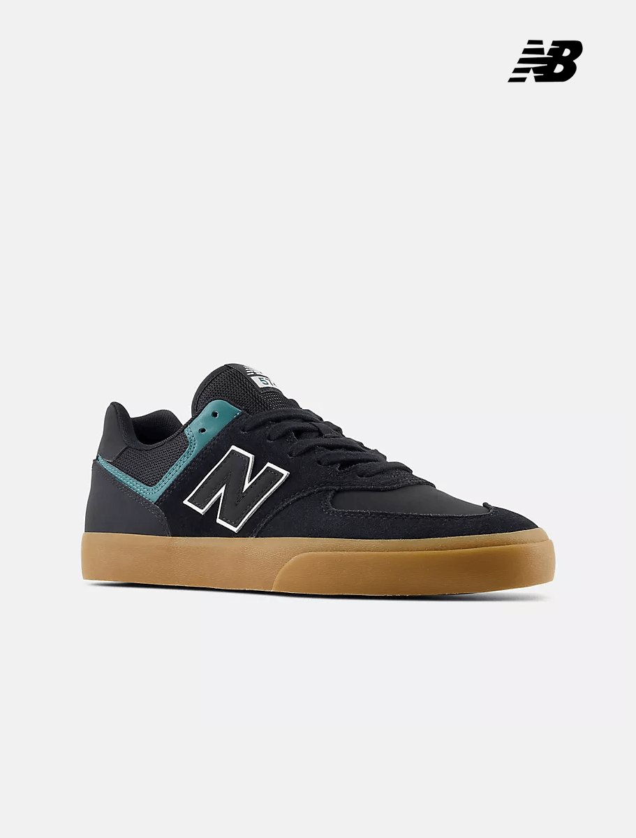 New balance 574 black teal sales
