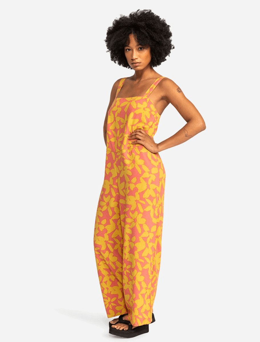 Quiksilver Canyon Clay Uni Floral Jumpsuit - The Boredroom Store Quiksilver