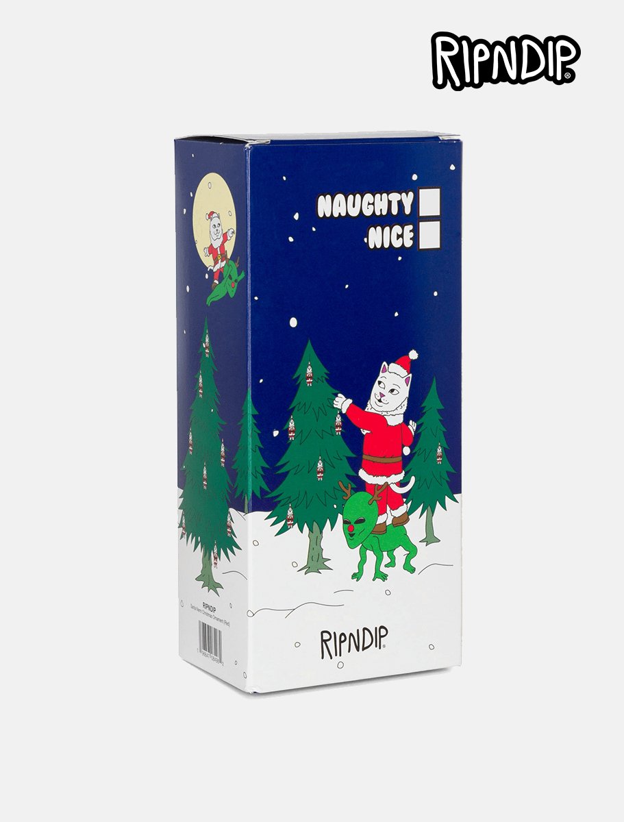 RIPNDIP Santa Nerm Christmas Ornament | Red - The Boredroom Store RIPNDIP