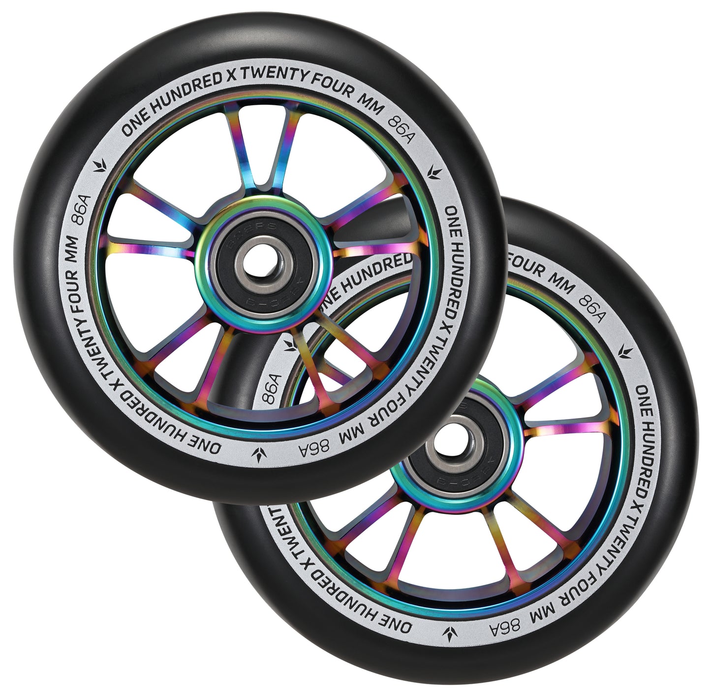 100mm Wheels | Oil Slick