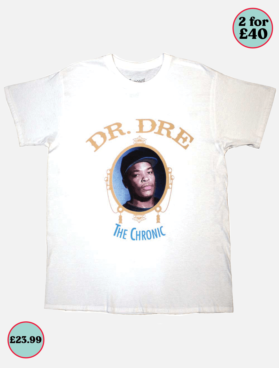 Dr Dre the Chronic Tee l White