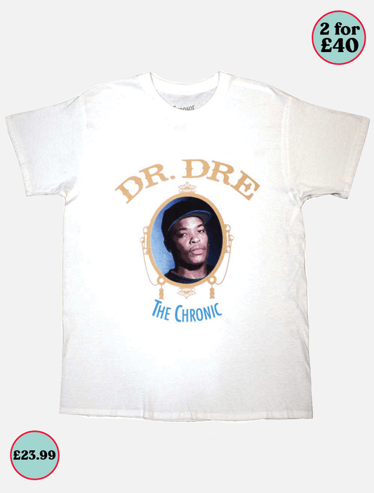 Dr Dre the Chronic Tee l White