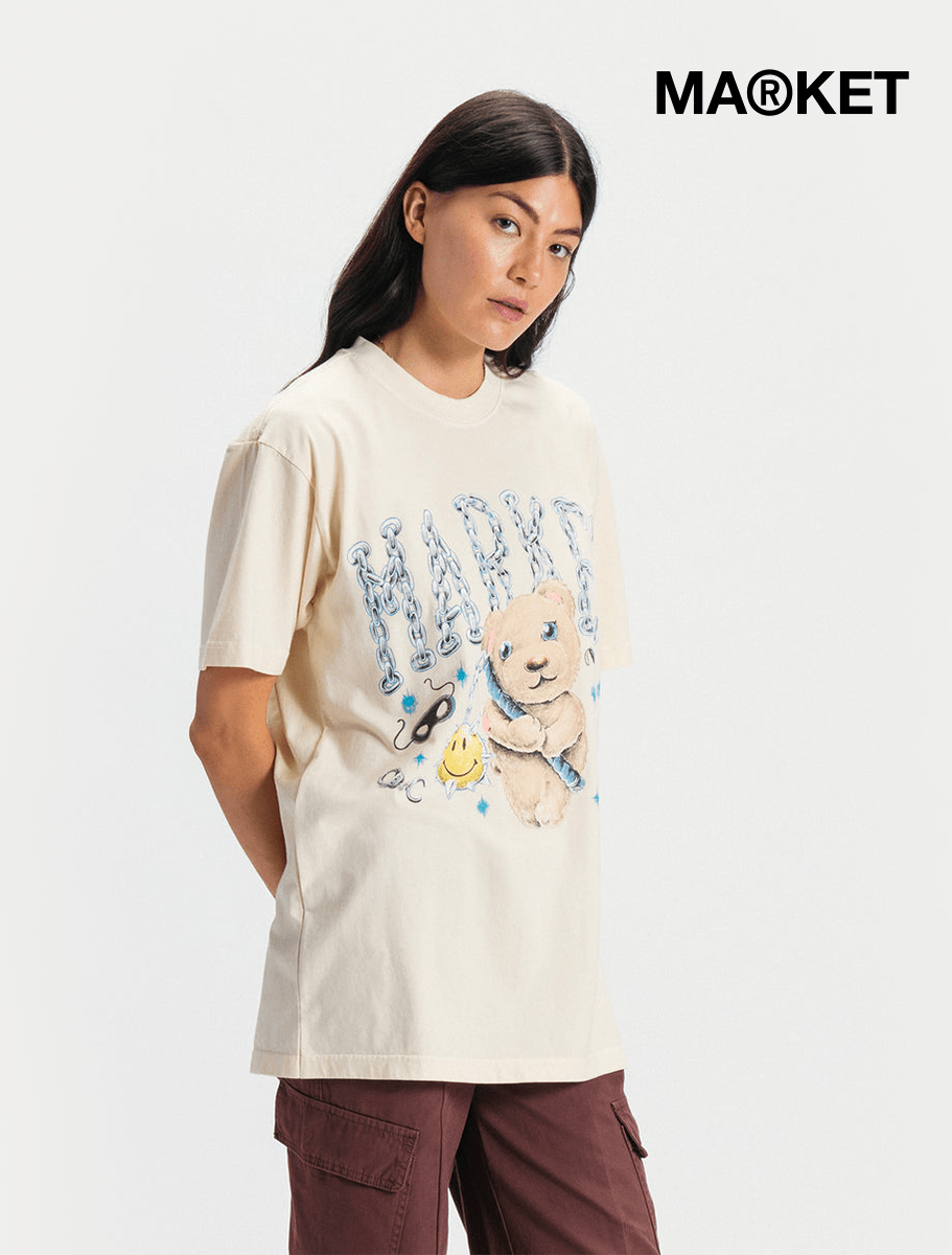 MARKET Soft Core Bear Tee | Ecru