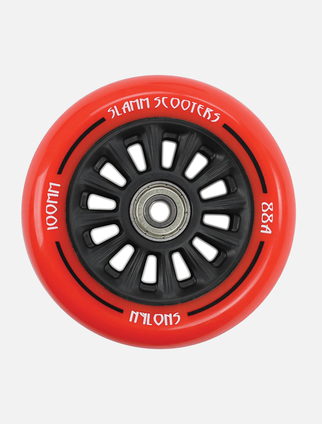 Slamm 100mm Nylon Core Wheel l Red