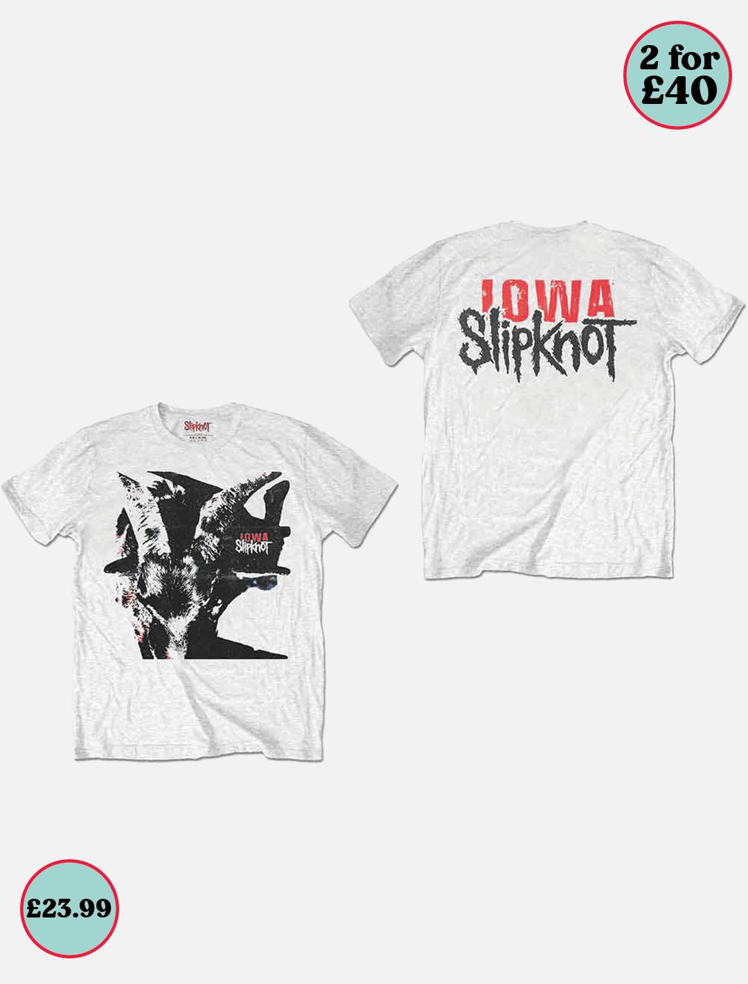 Slipknot Iowa Goat Shadow l White