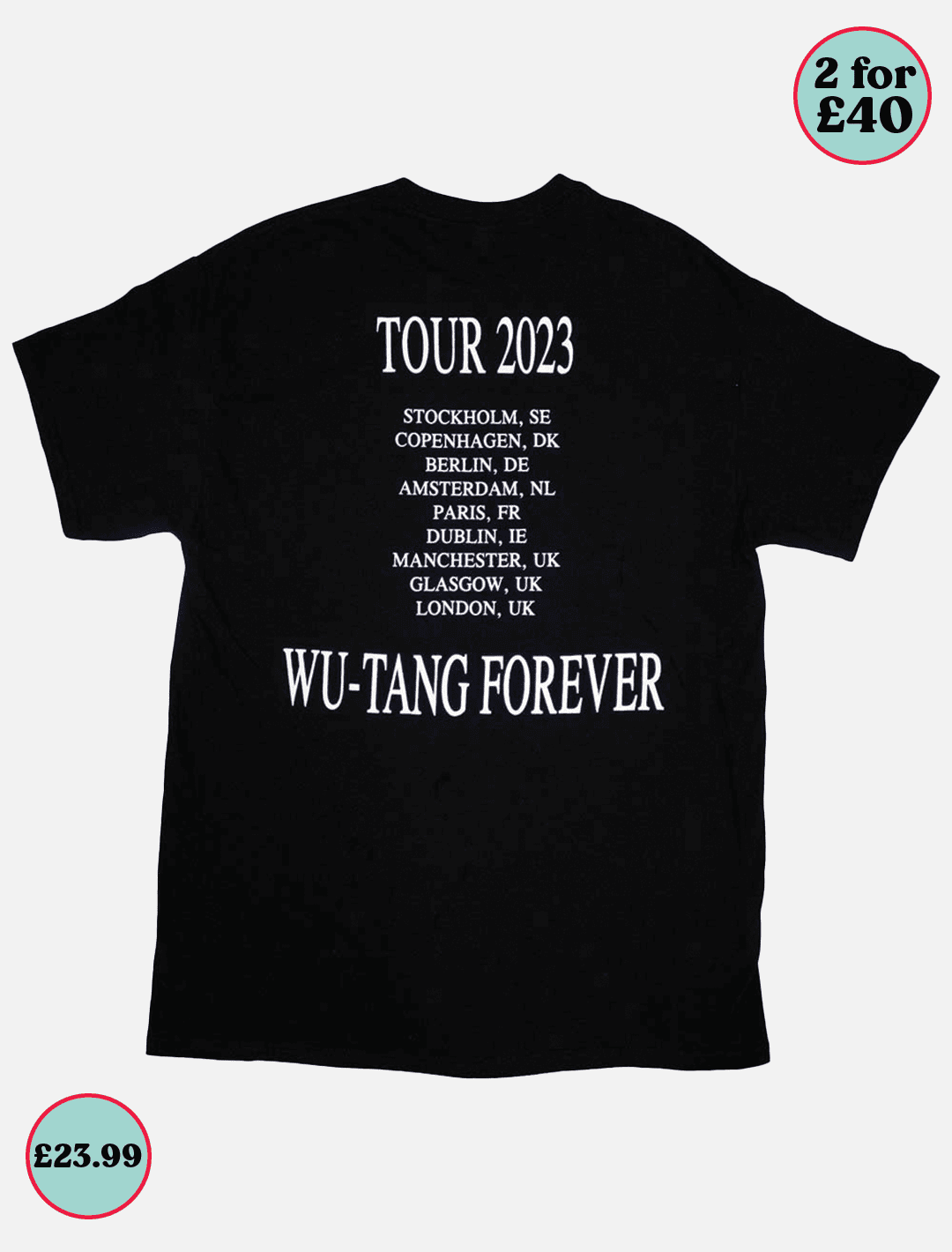 Wu Tang Clan Tour '23 Wu Tang Forever l Black