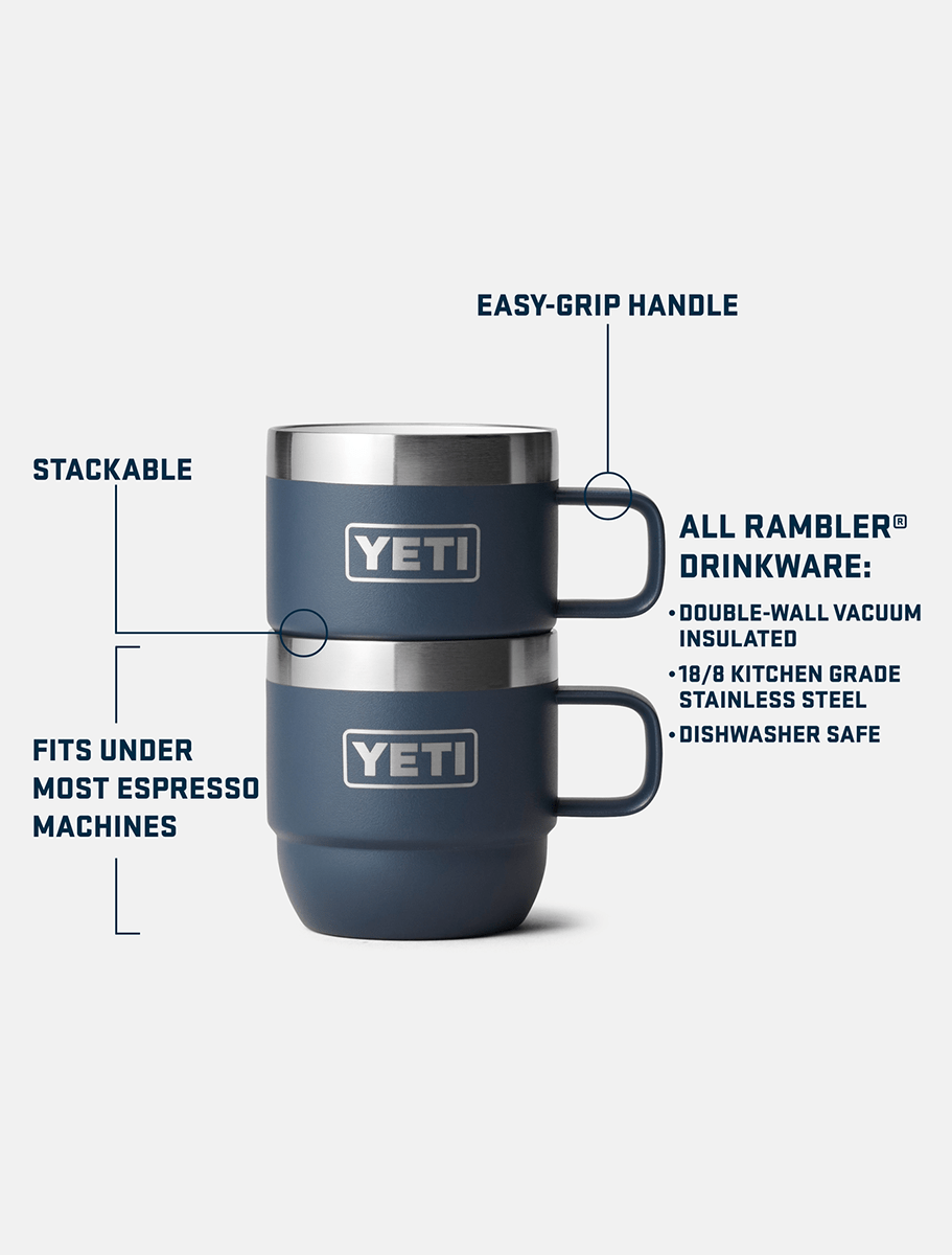 Yeti Espresso 6 Oz Stackable Mugs Tropical Pink