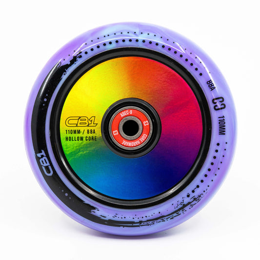 CORE CB1 Nylon Hollow Core Scooter Wheel 110mm - Black/Neo