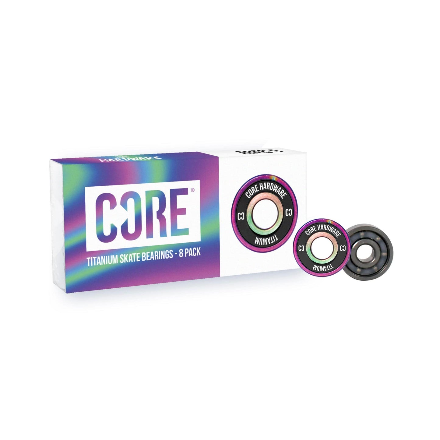CORE Hardware Titanium Skate Bearings - NeoChrome(8PK)