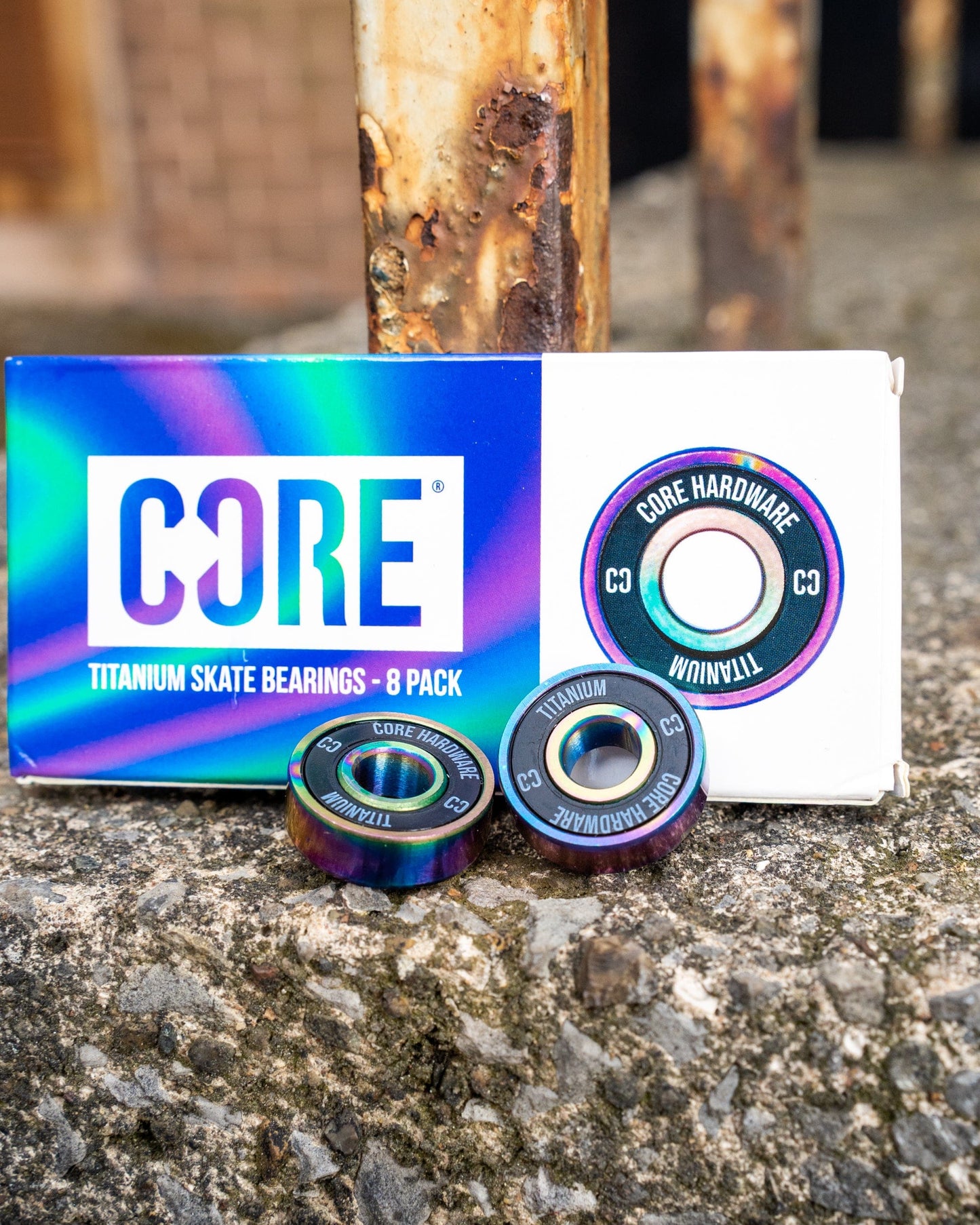 CORE Hardware Titanium Skate Bearings - NeoChrome(8PK)