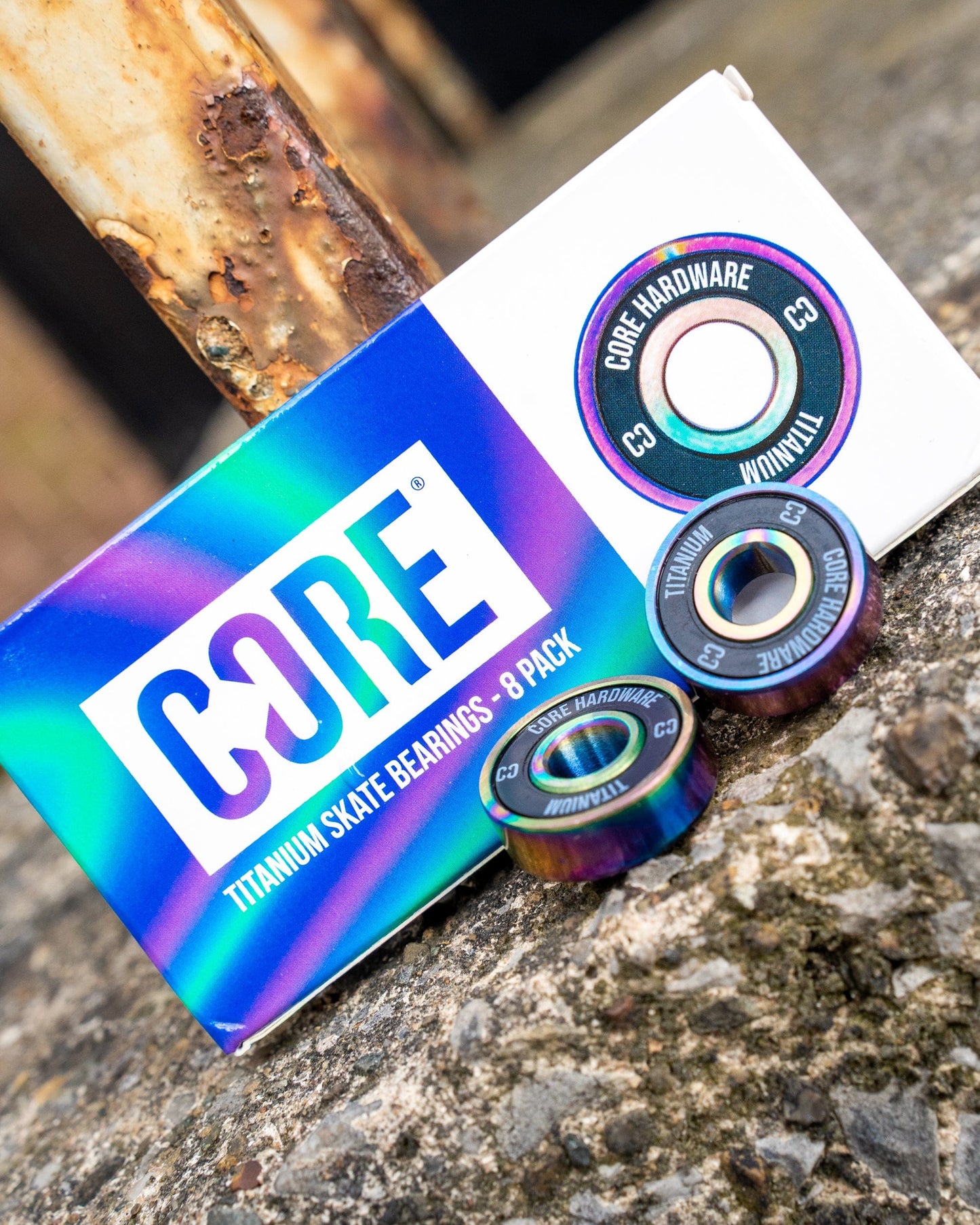 CORE Hardware Titanium Skate Bearings - NeoChrome(8PK)