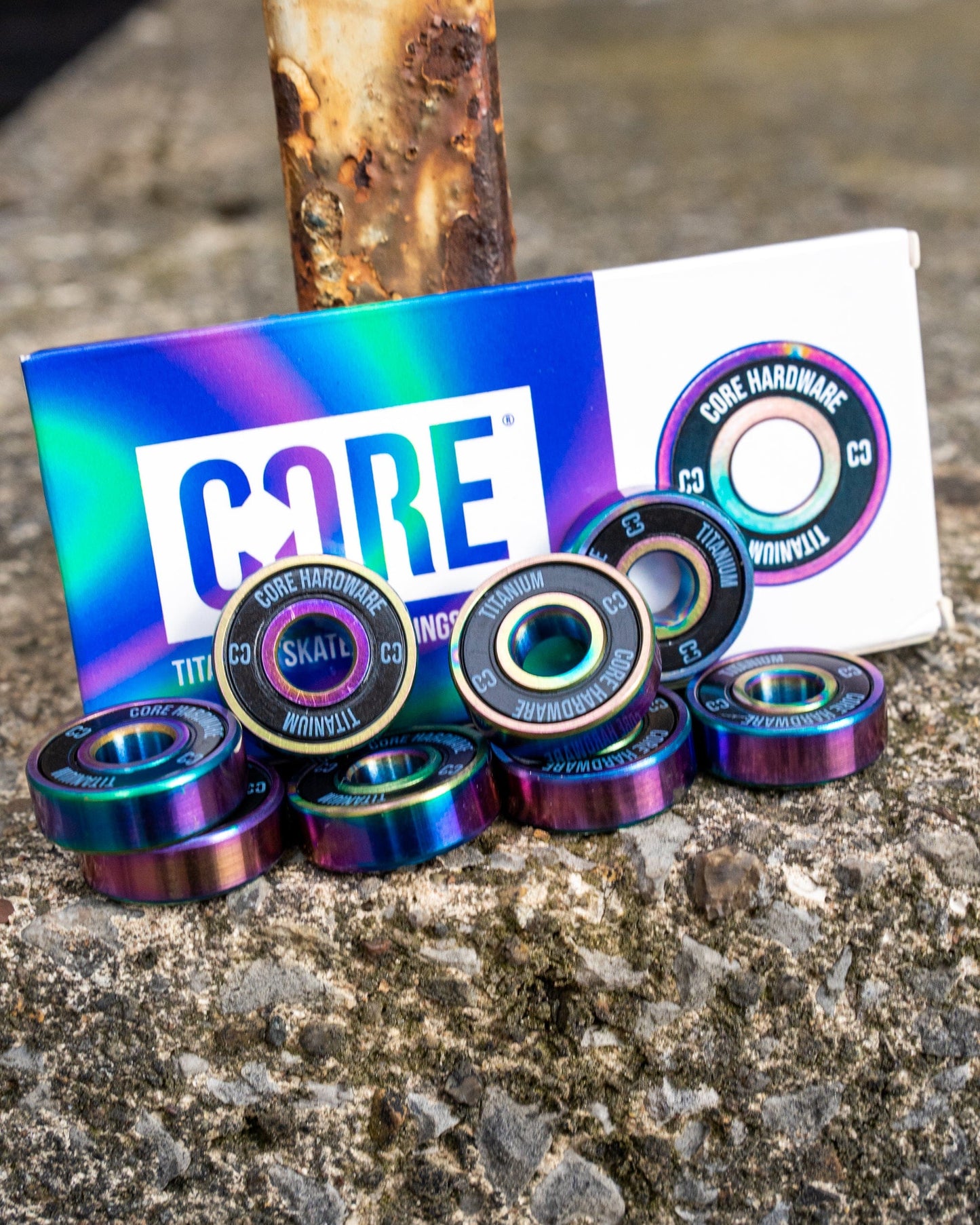 CORE Hardware Titanium Skate Bearings - NeoChrome(8PK)