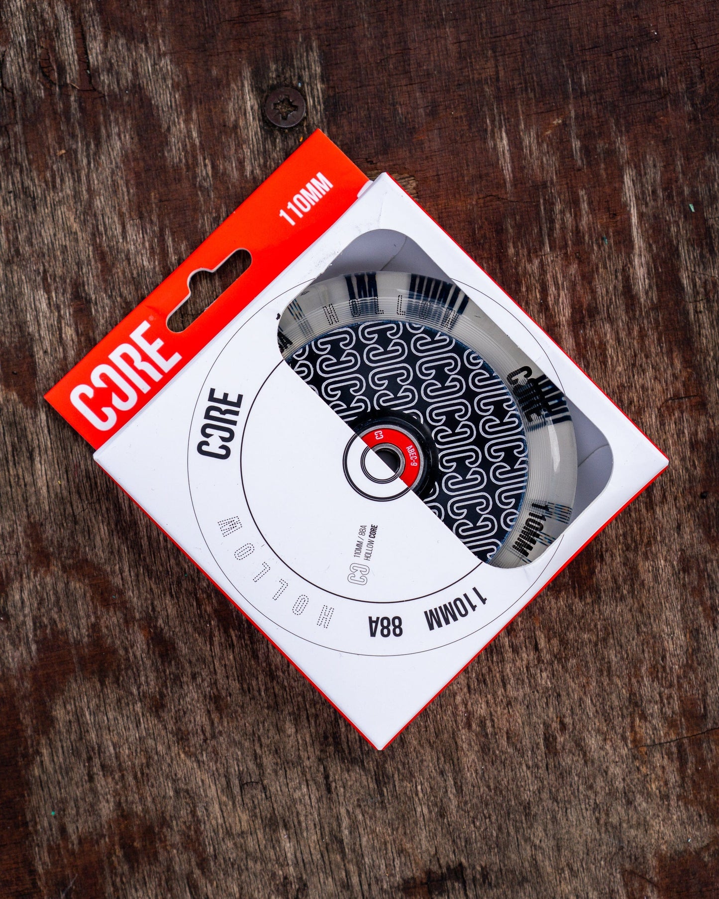 CORE Hollow Stunt Scooter Wheel Repeat 110mm - Clear/Black