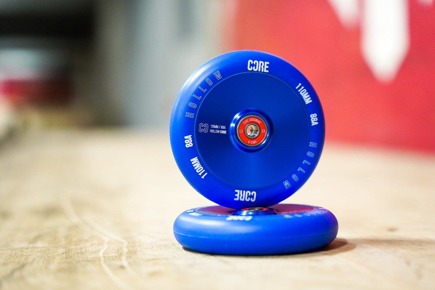 CORE Hollow Stunt Scooter Wheel V2 110mm - Blue