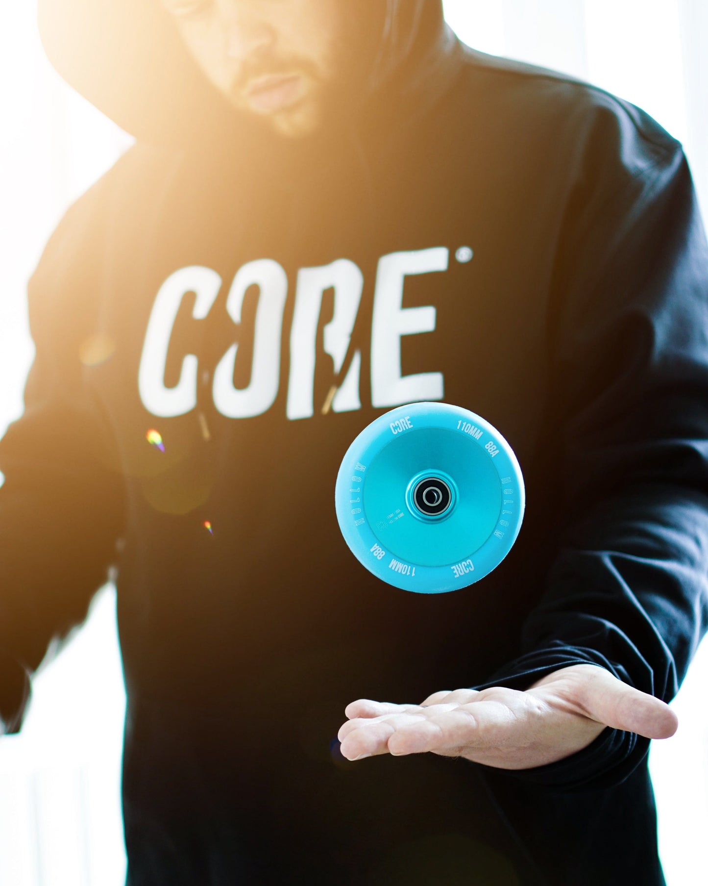 CORE Hollow Stunt Scooter Wheel V2 110mm - Mint Blue