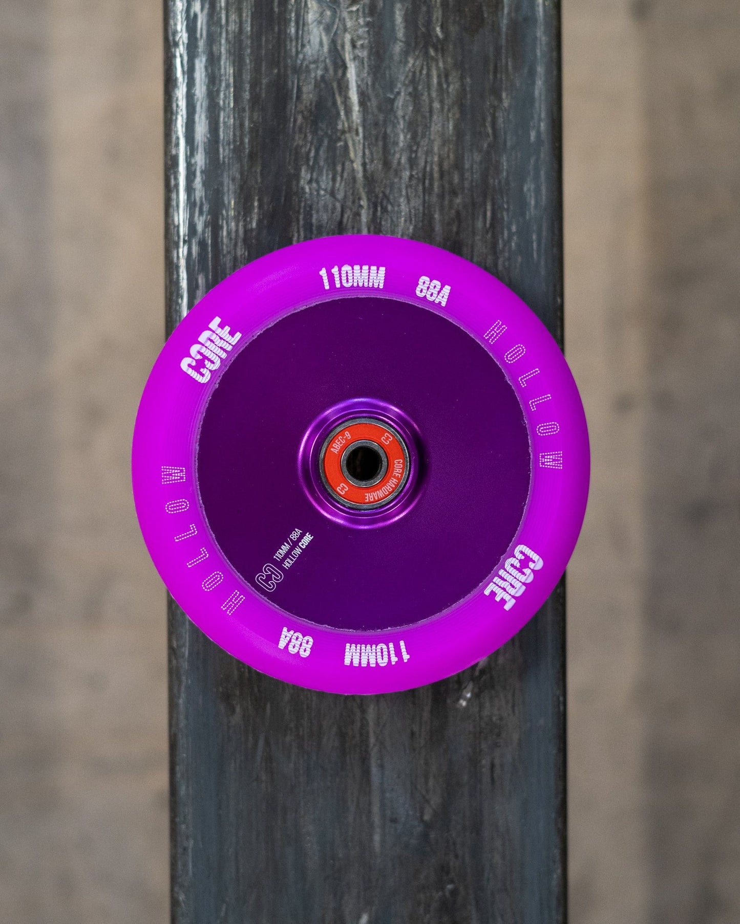 CORE Hollow Stunt Scooter Wheel V2 110mm - Purple