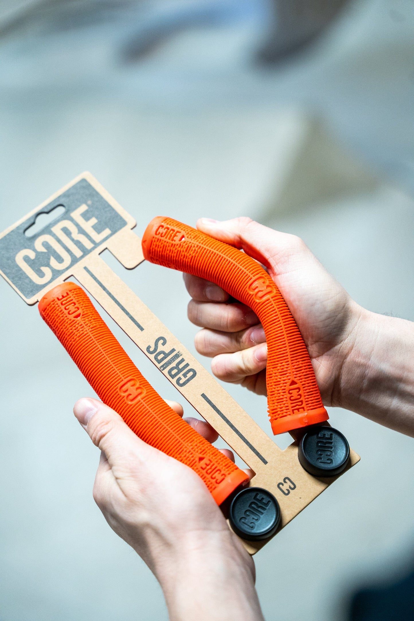 CORE Skinny Boy Handlebar Grips Soft 170mm – Red