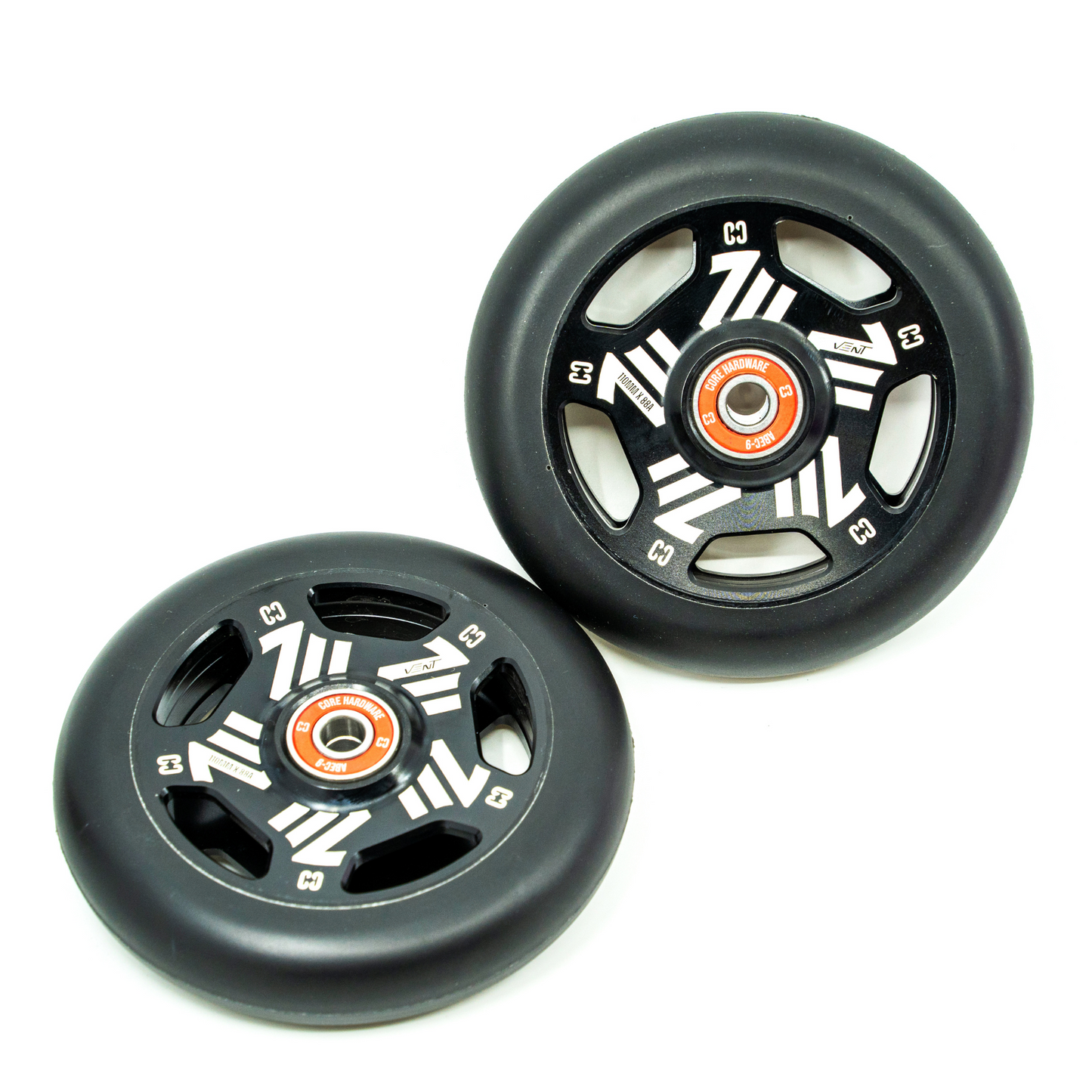 CORE Vent Hollow 110mm Stunt Scooter Wheel - Black -Black