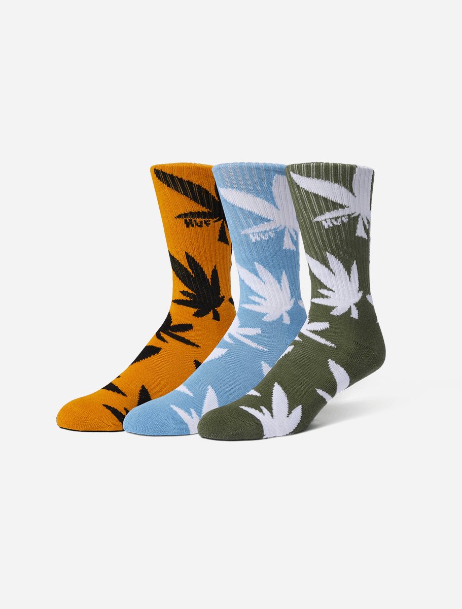 Huf Abstract 3 Pack Socks l Multi - The Boredroom Store HUF