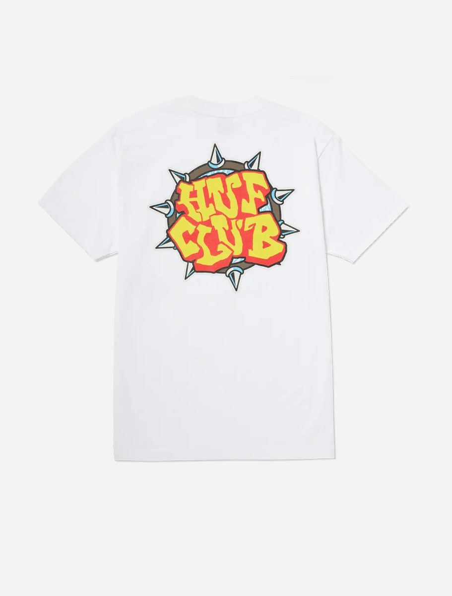 Huf Club T - shirt l White - The Boredroom Store HUF