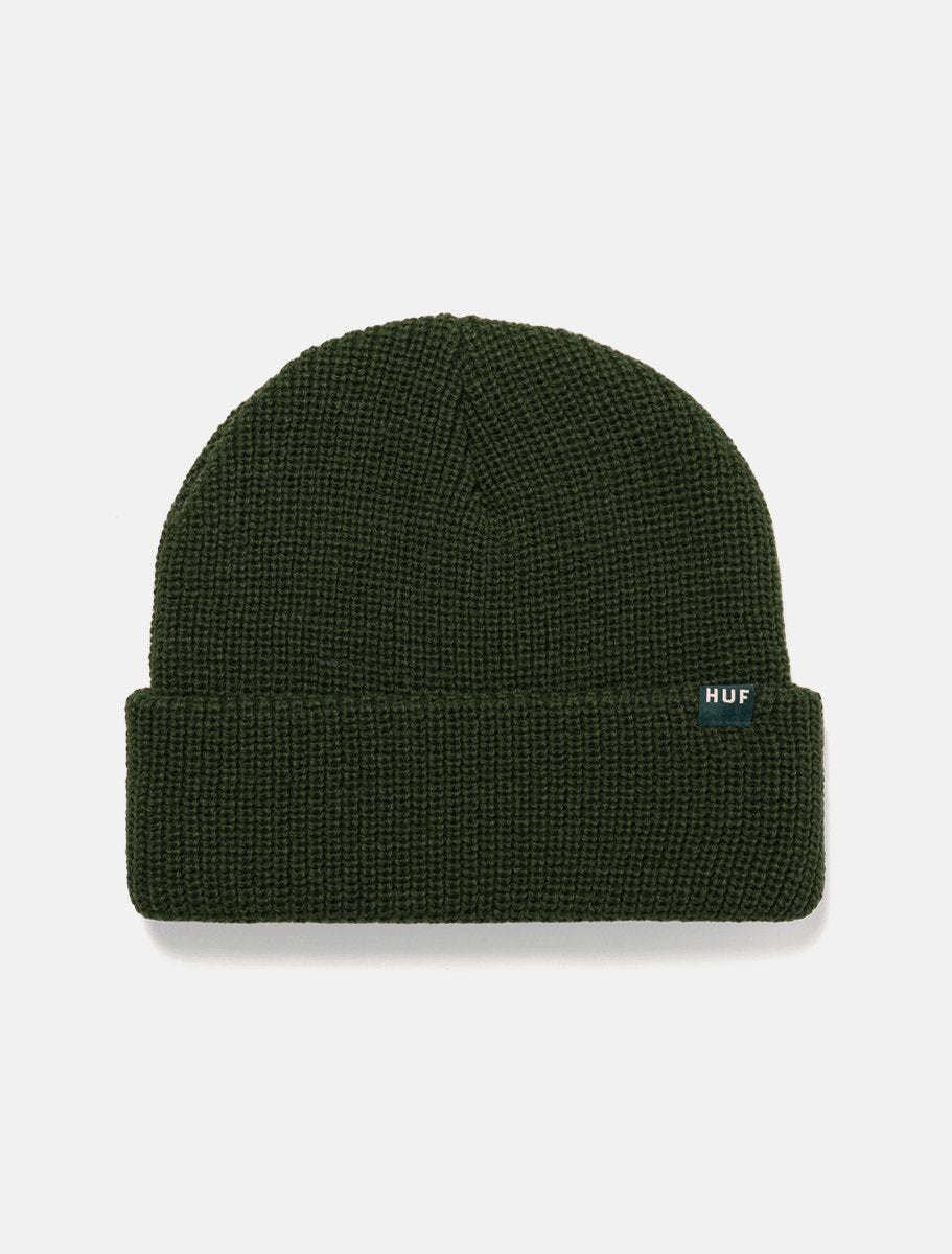 Huf Set Usual Beanie in Hunter Green - The Boredroom Store Huf