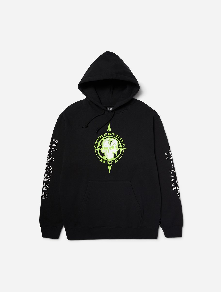 Huf x Cypress Hill Blunted Compass Hoodie - The Boredroom Store Huf