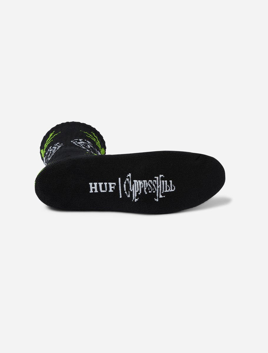 Huf x Cypress Hill Compass Plantlife Sock - The Boredroom Store Huf