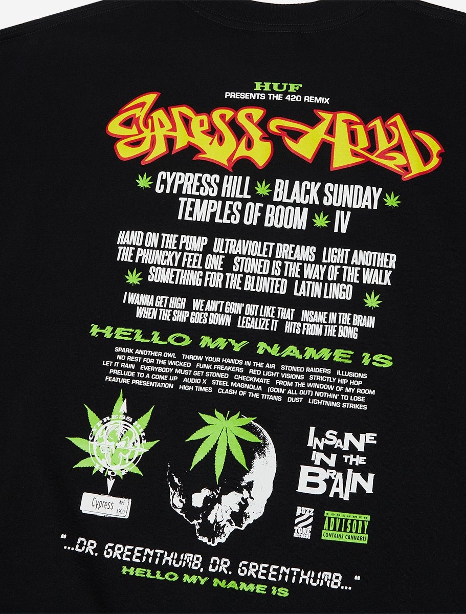 Huf x Cypress Hill Dr Greenthumb T-Shirt - The Boredroom Store Huf
