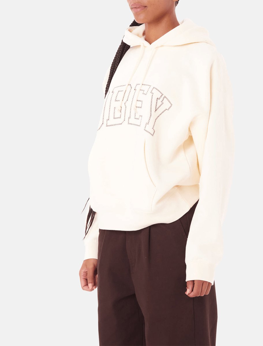 Obey Womens Cross Stitch Collegiate Hoodie - The Boredroom Store Obey