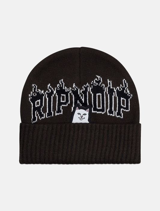 Ripndip Lord Nermal Fire Spirit Beanie - The Boredroom Store Ripndip