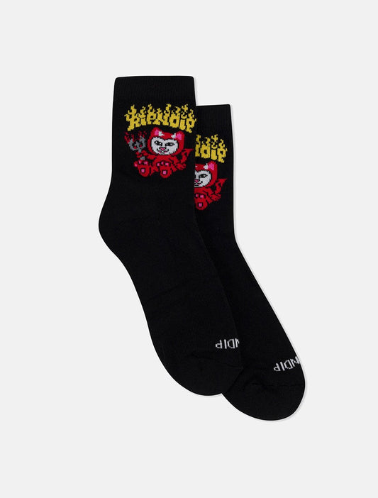 Ripndip Scary Cute Mid Socks - The Boredroom Store Ripndip