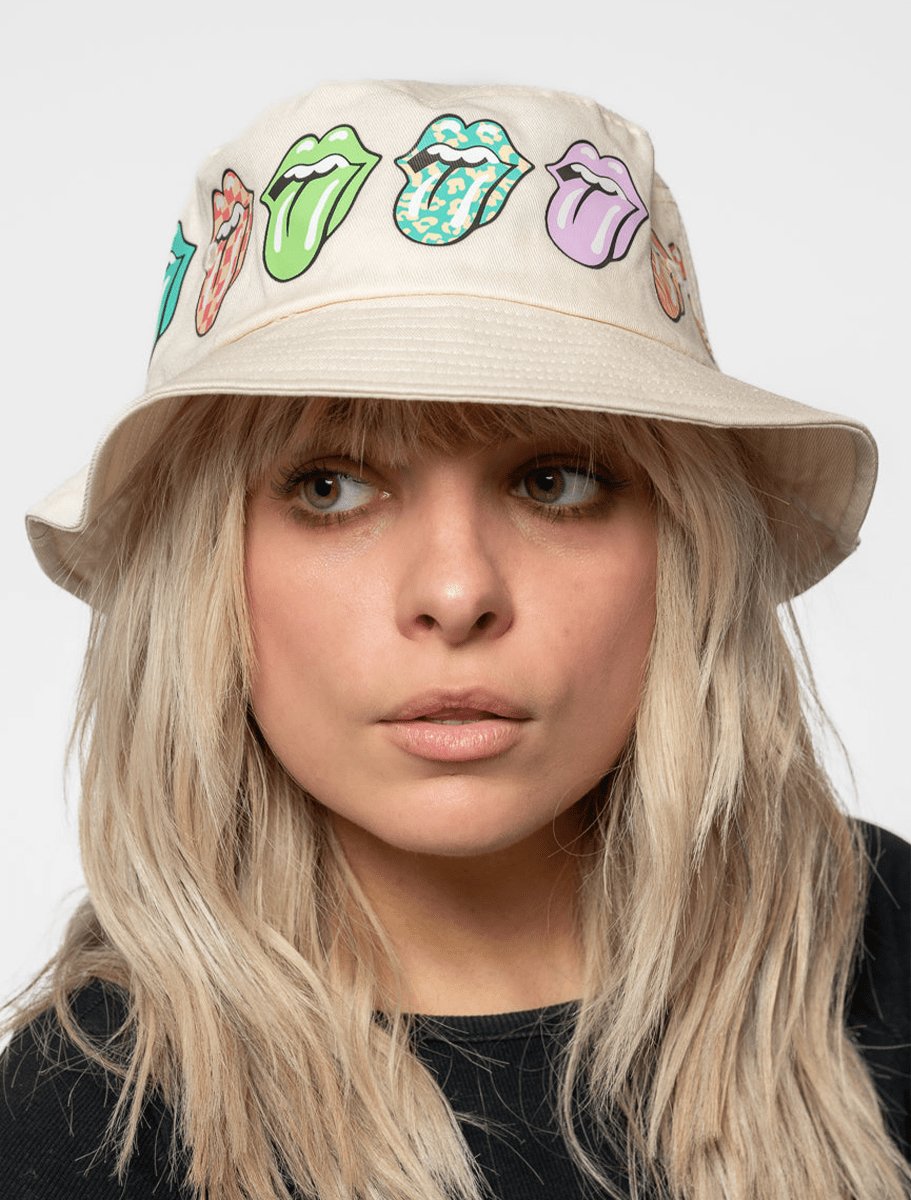 Rolling Stones Multi Tongue Bucket Hat - The Boredroom Store Rolling Stones