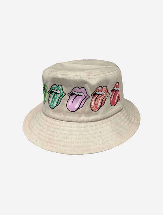 Rolling Stones Multi Tongue Bucket Hat - The Boredroom Store Rolling Stones