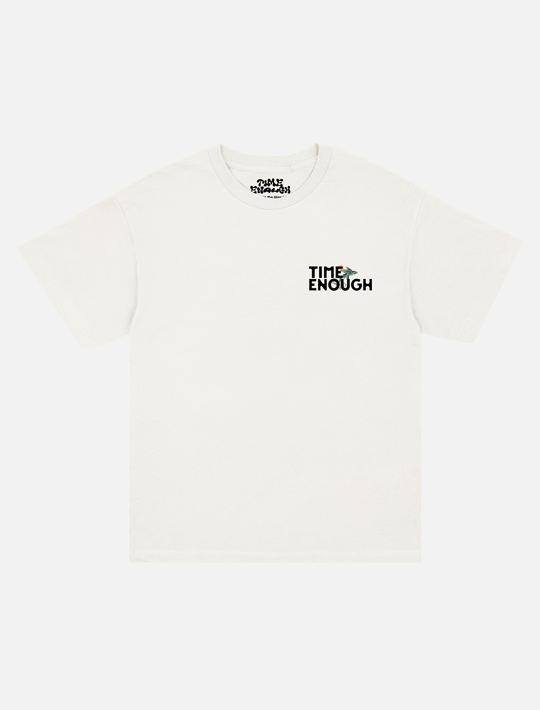 Time Enough Traa dy Liooar T-Shirt l White