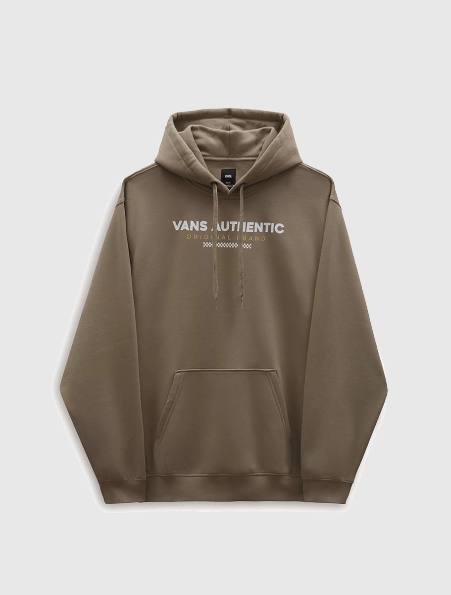 バンズ Vans sport loose fit fleece hoodie in taupe メンズ ...