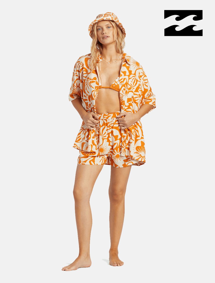 BILLABONG On Vacation Woven Shirt | Orange Multi - The Boredroom Store Billabong