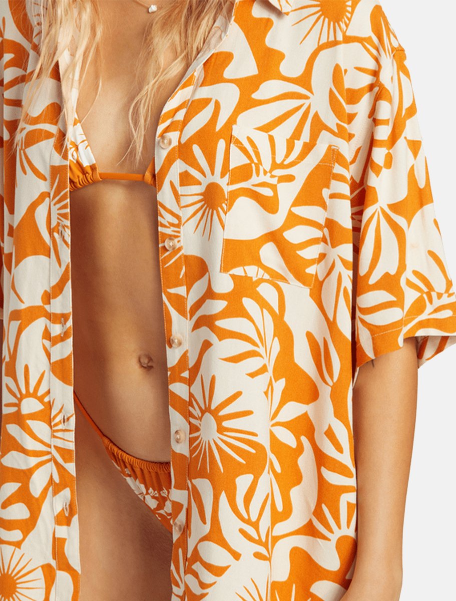 BILLABONG On Vacation Woven Shirt | Orange Multi - The Boredroom Store Billabong