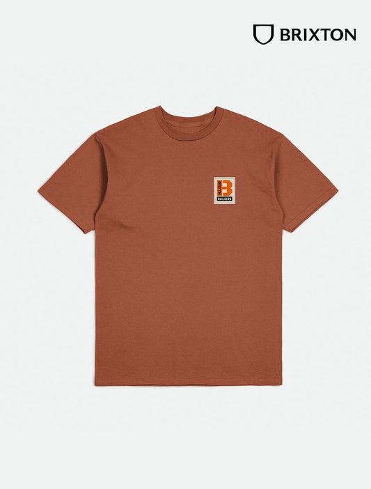 BRIXTON Builders Tee | Terracotta - The Boredroom Store Brixton