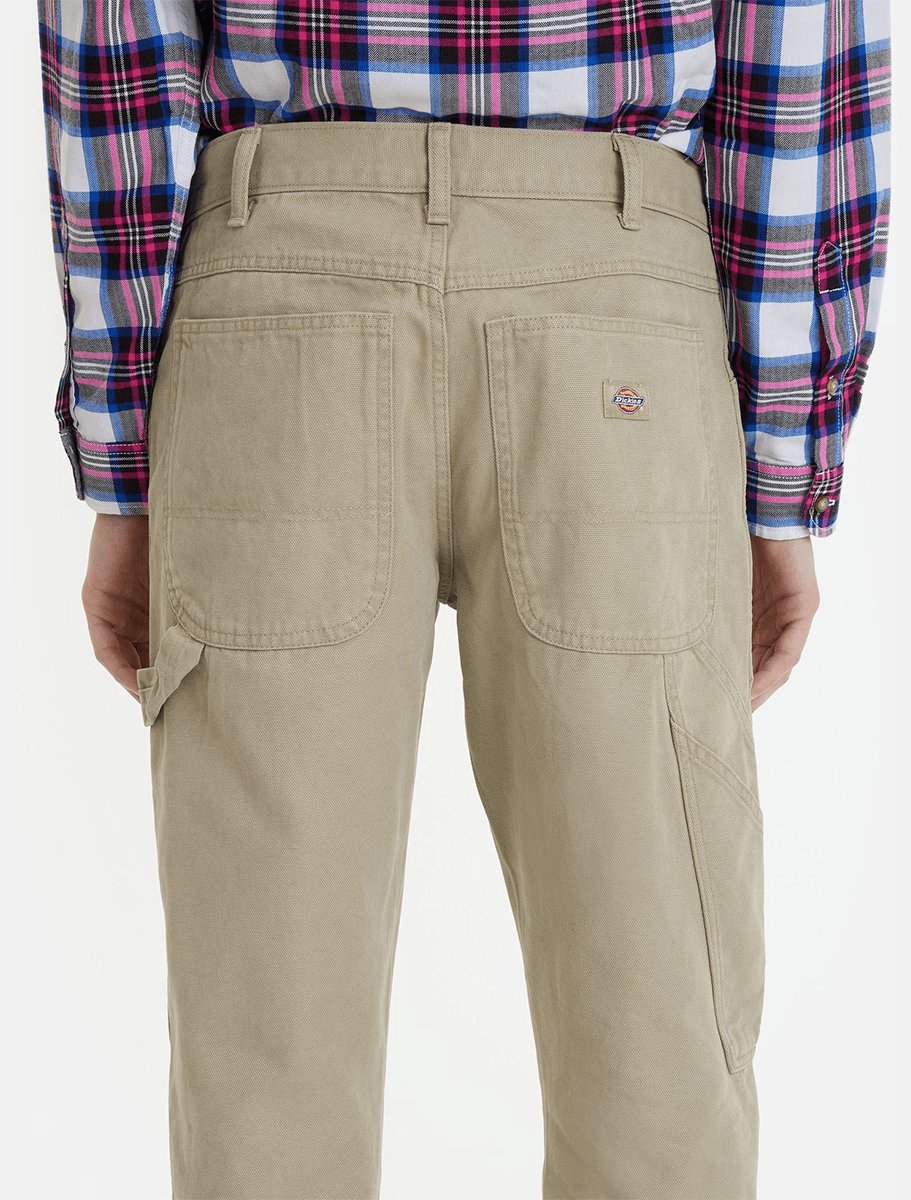 DICKIES Duck Carpenter Pants | Stone Washed Sand - The Boredroom Store Dickies