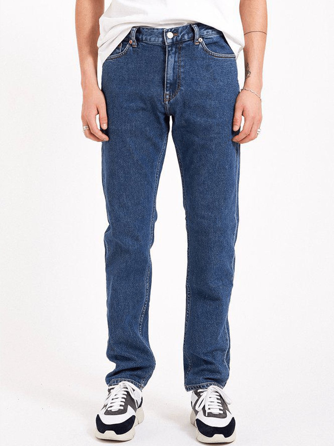 Dr Denim Clark straight jeans in retro blue - The Boredroom Store Dr Denim