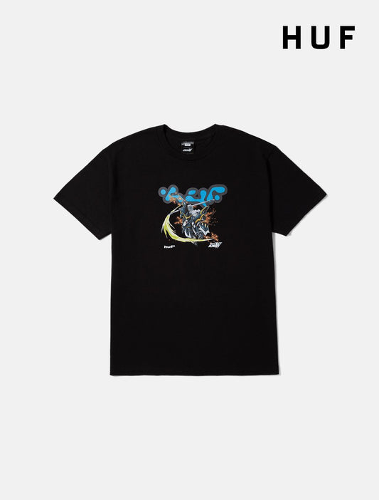 HUF x GUNDAM WING Deathscythe Tee | Black - The Boredroom Store HUF