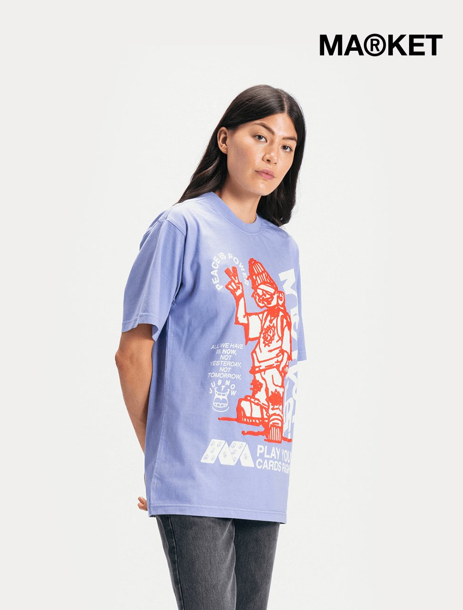 MARKET Play Your Hand Tee | Orchid - The Boredroom Store Market