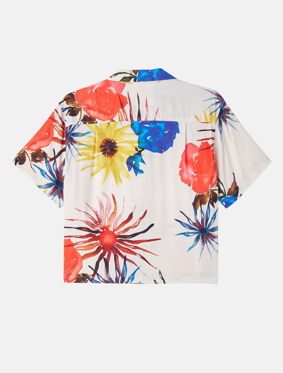 OBEY Womens Multi Flowers Shirt | Unbleached - The Boredroom Store Obey