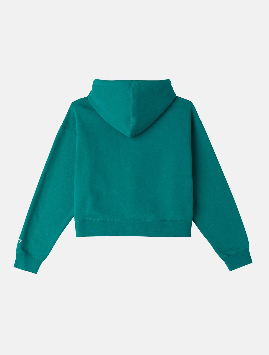 OBEY Womens Rose Hood | Aventurine Green - The Boredroom Store Obey