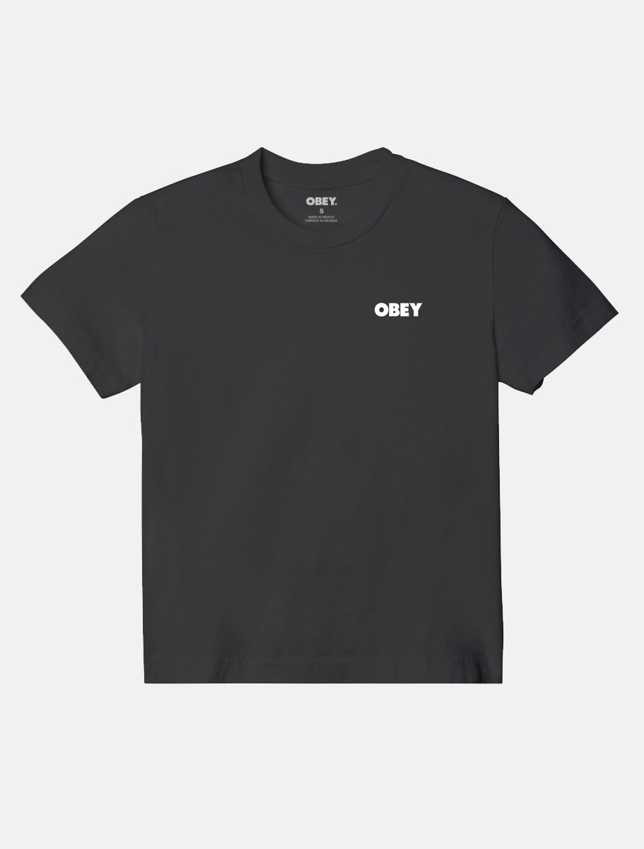 OBEY Womens Visual Studios Tee | Digital Black - The Boredroom Store Obey