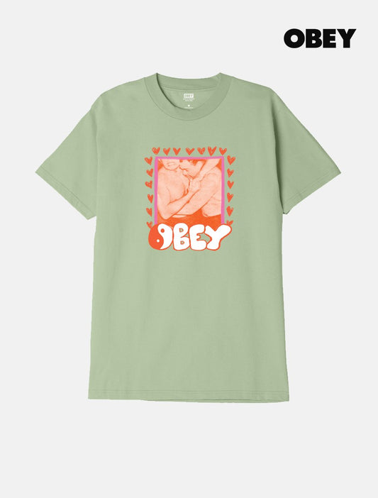 OBEY Wrestler Tee | Cucumber - The Boredroom Store Obey